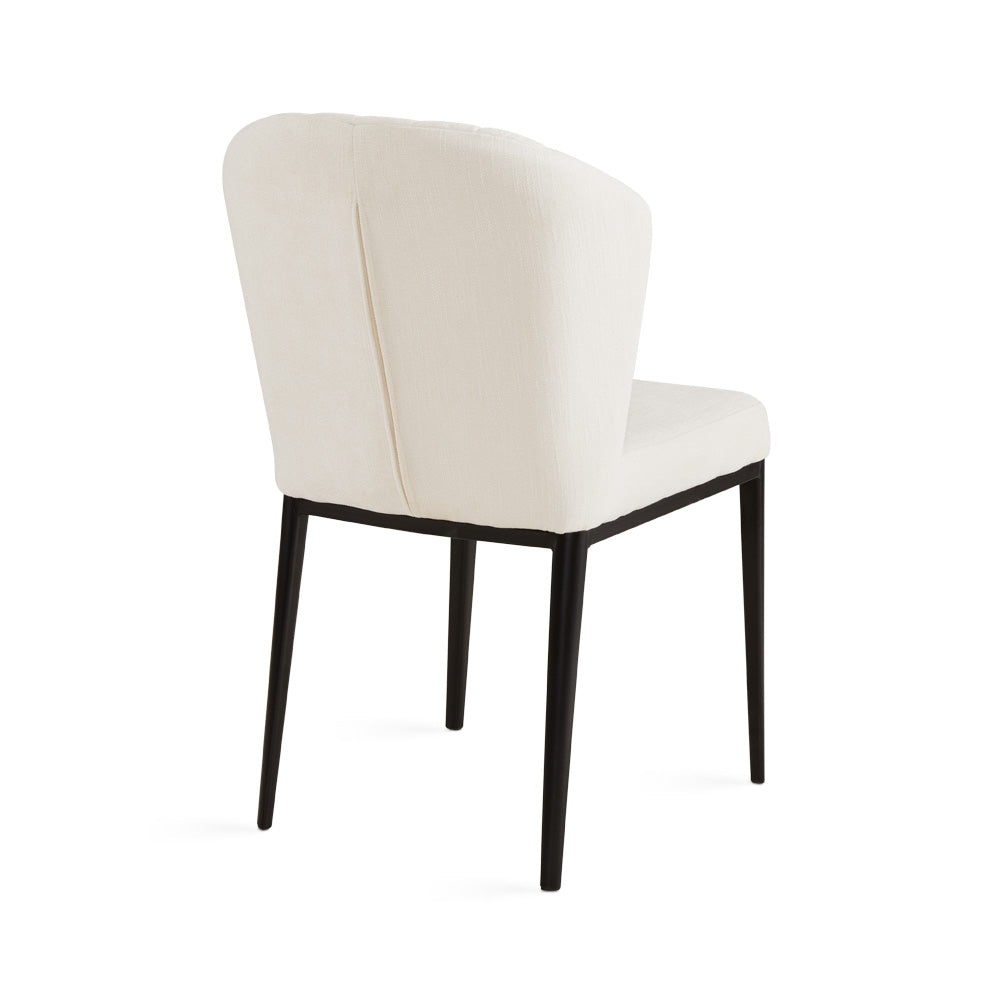 Shell Dining Chair Ivory Linen