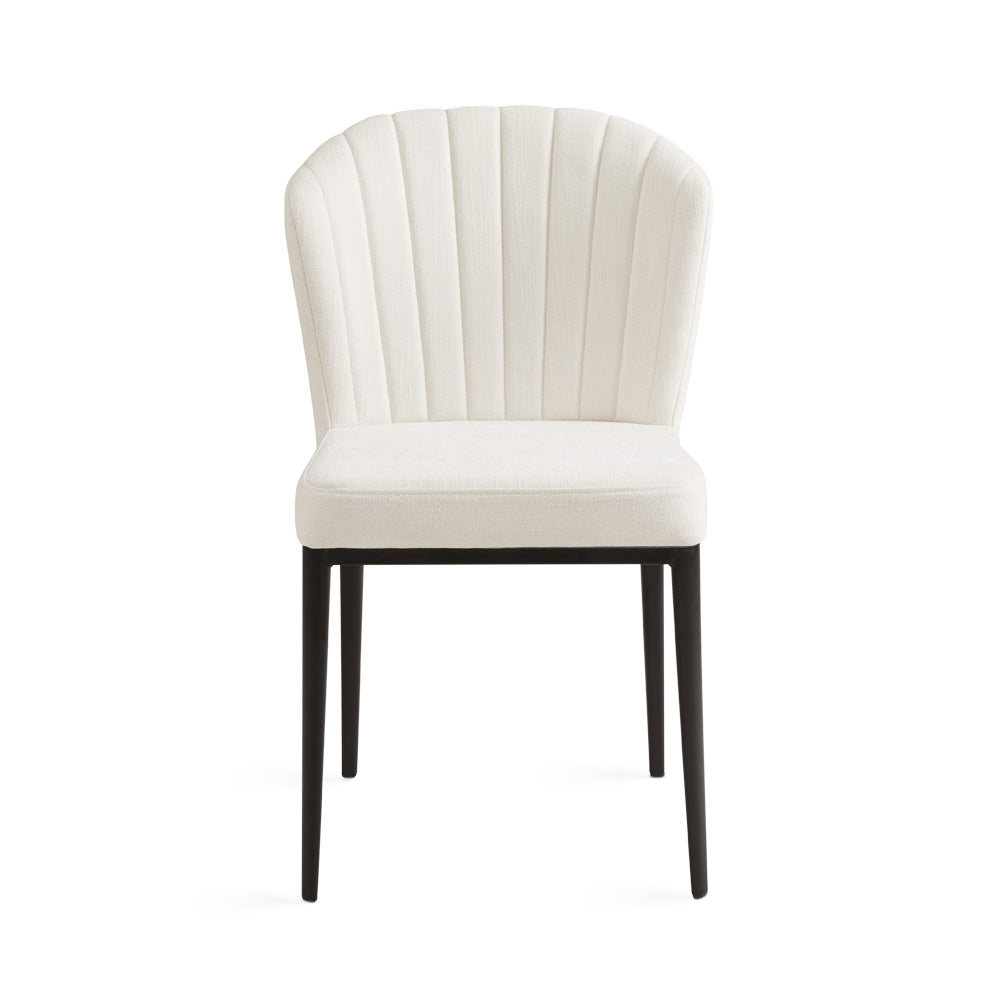 Shell Dining Chair Ivory Linen