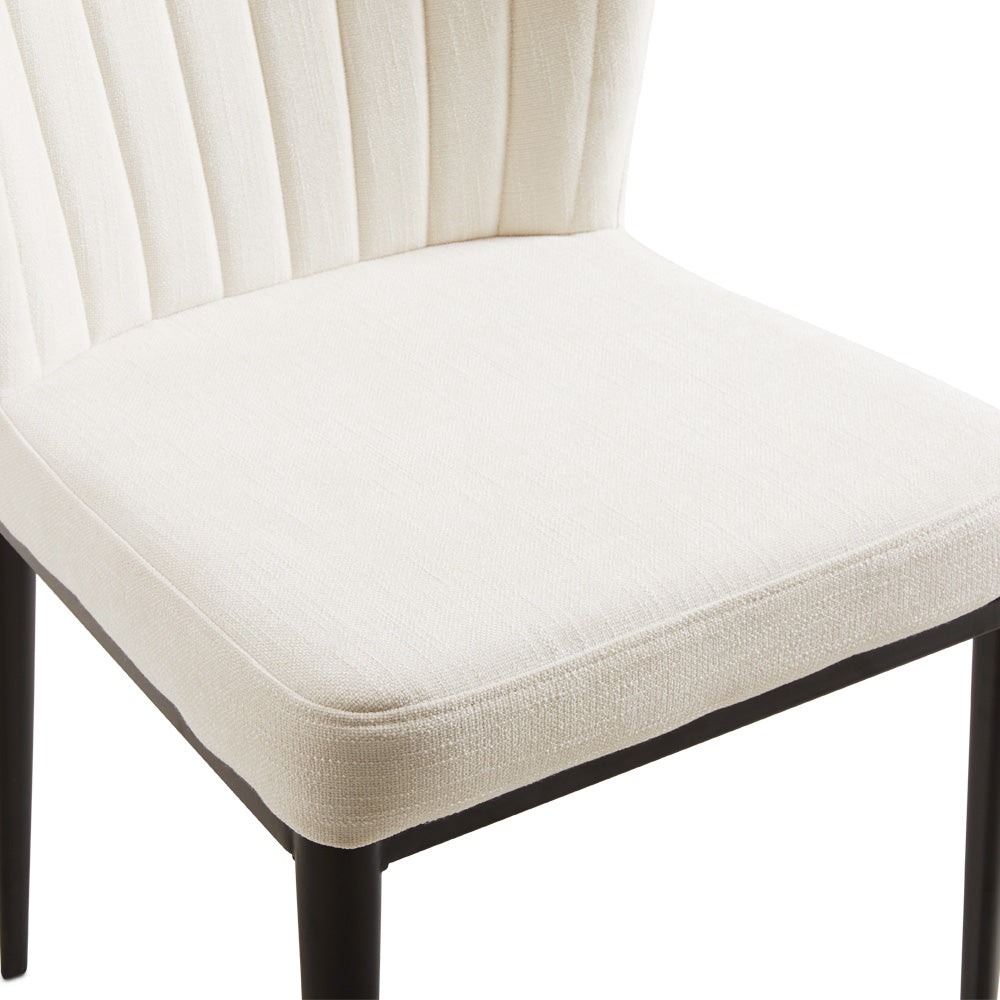 Shell Dining Chair Ivory Linen