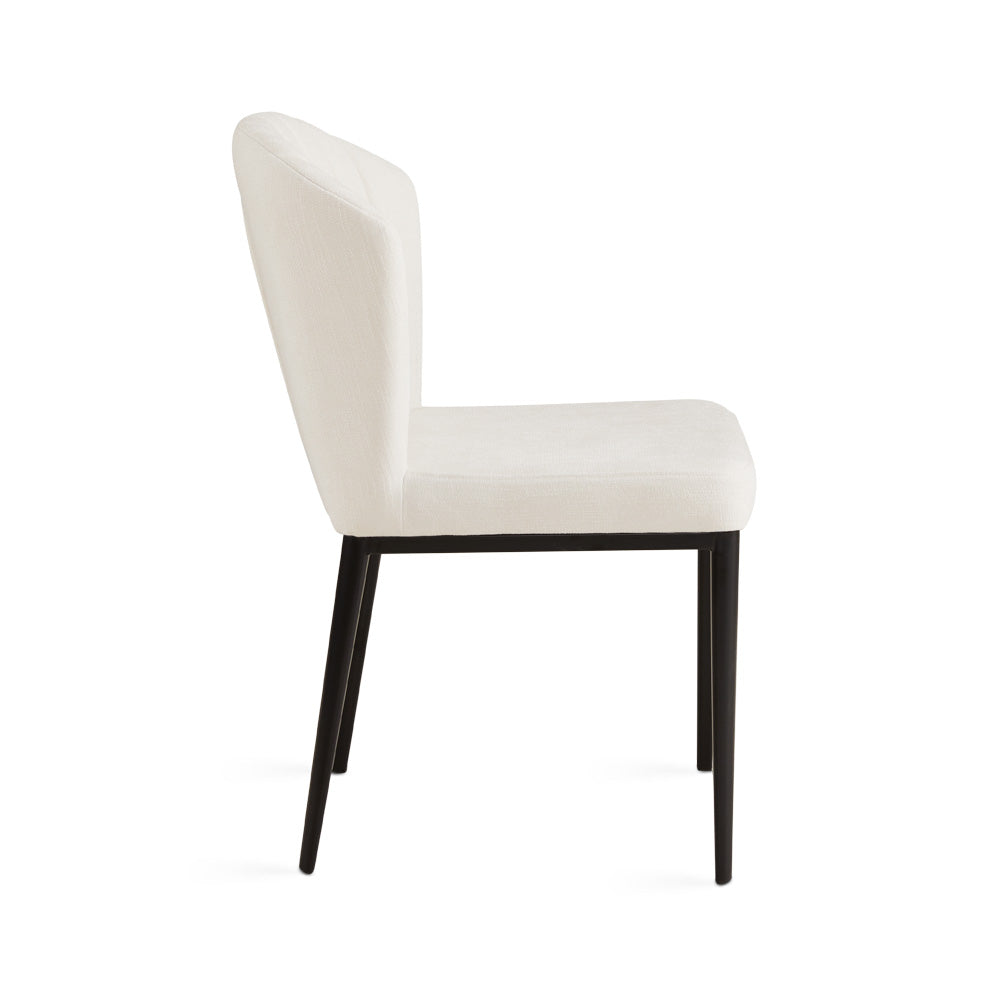 Shell Dining Chair Ivory Linen