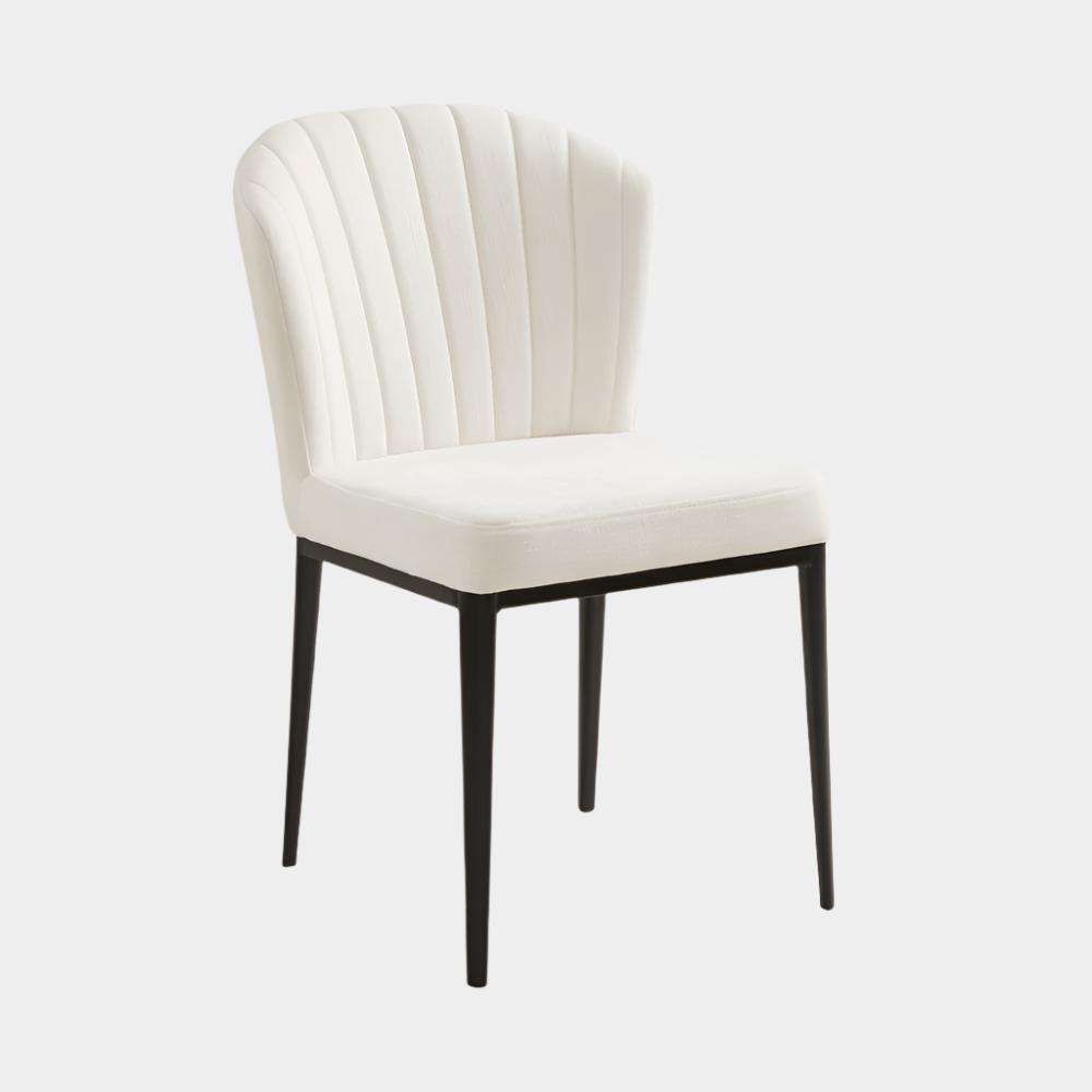 Shell Dining Chair Ivory Linen