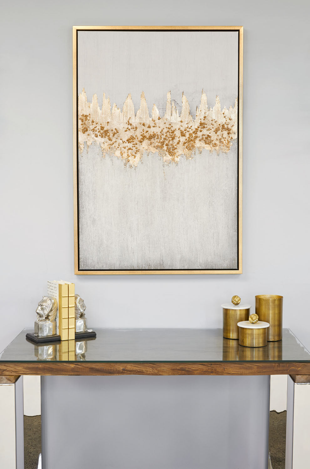 Wall Art: White and Gold