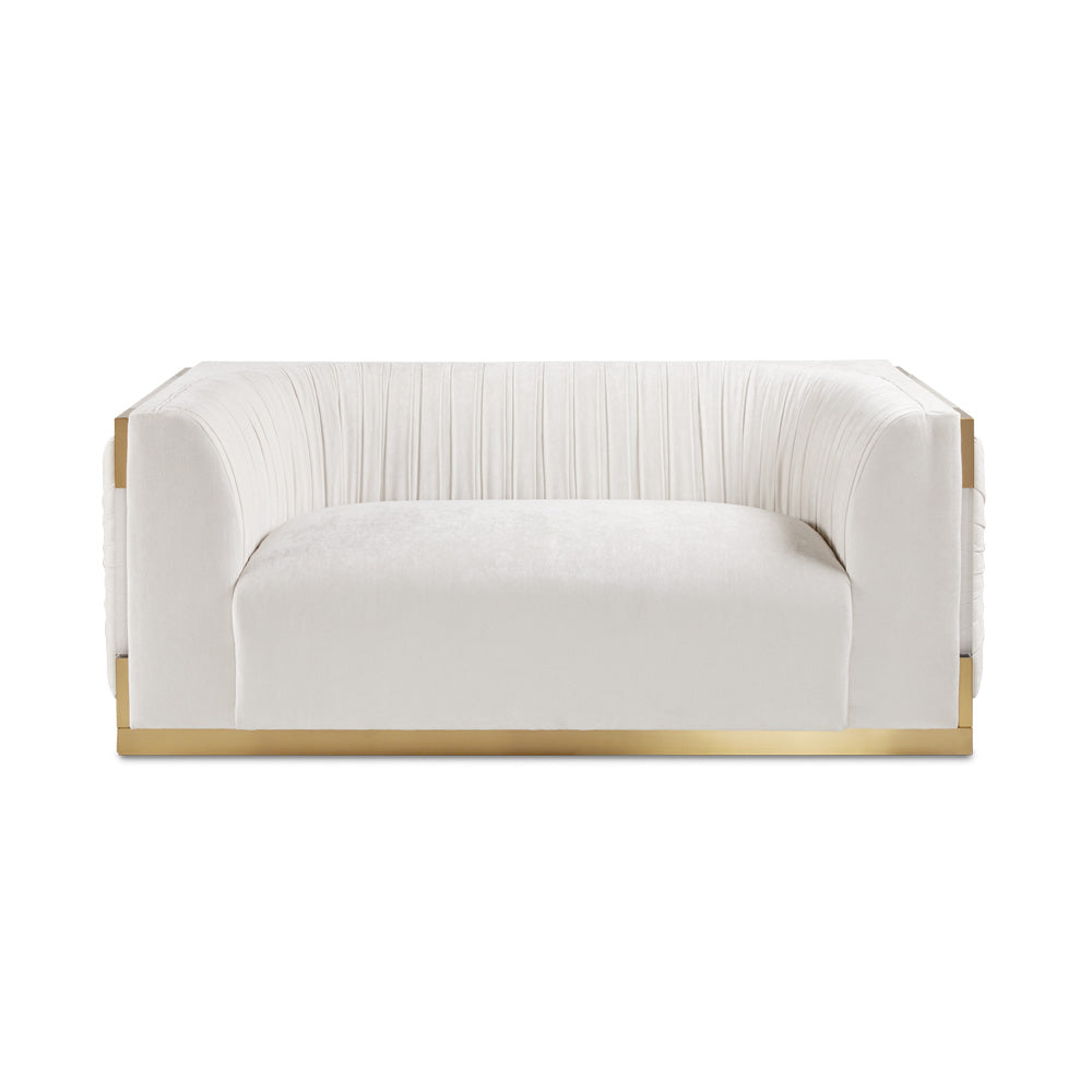 Scarlet Gold Loveseat