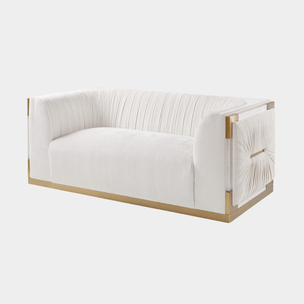 Scarlet Gold Loveseat