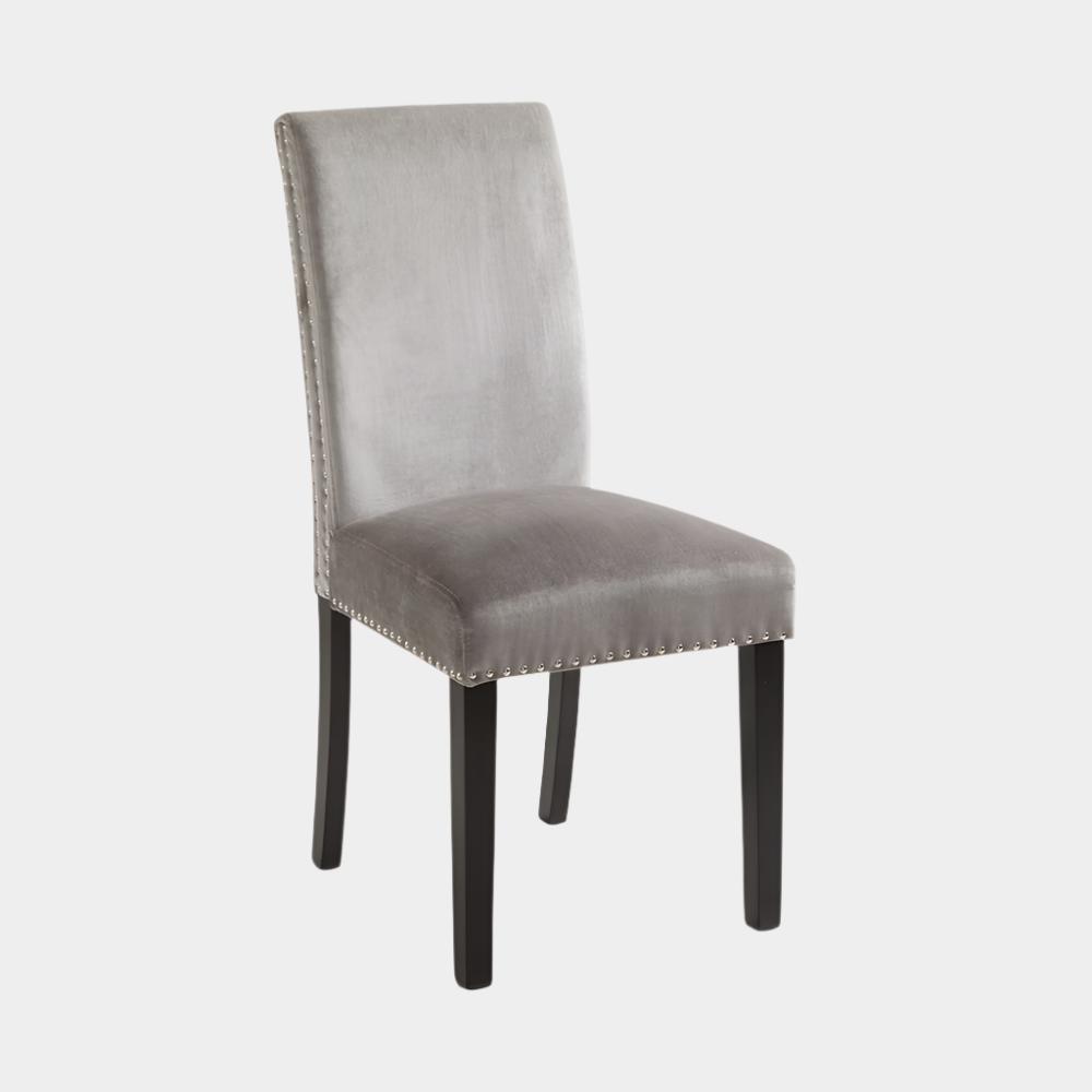 Scarpa Dining Chair Grey Velvet