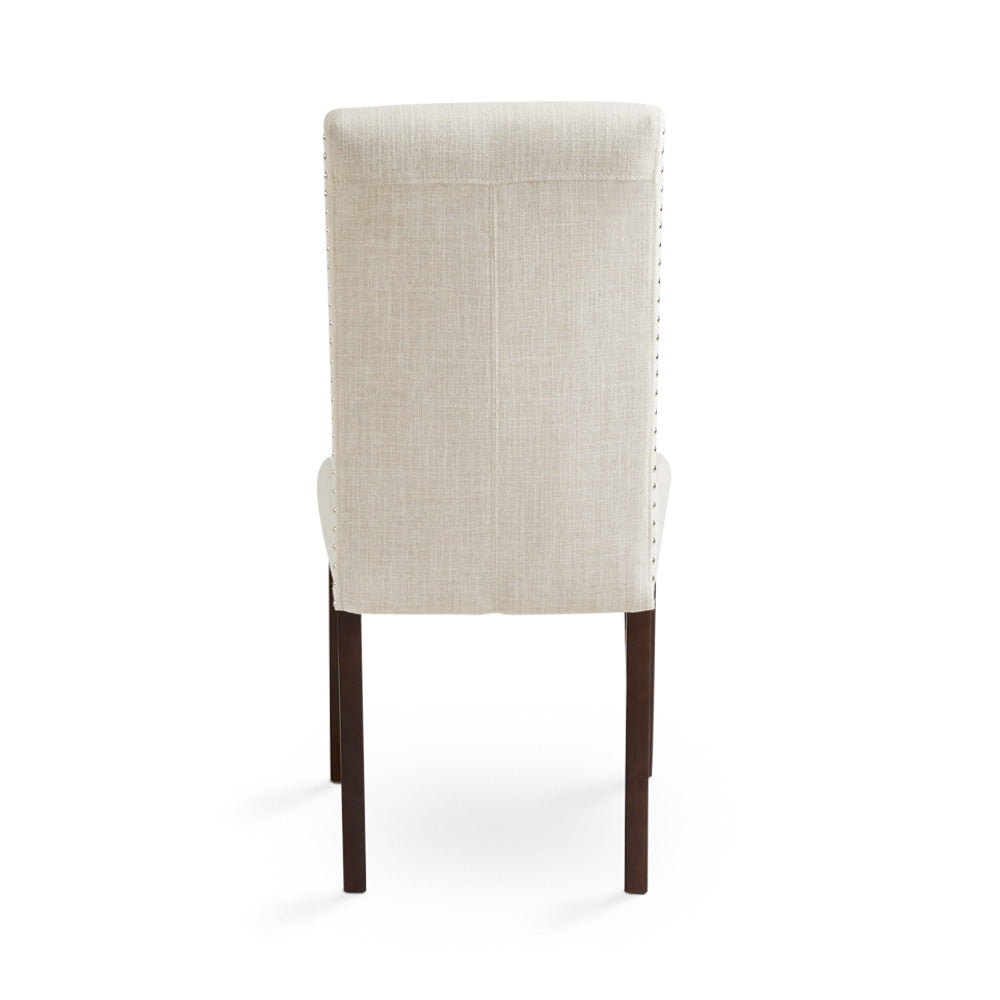 Scarpa Dining Chair Beige Fabric