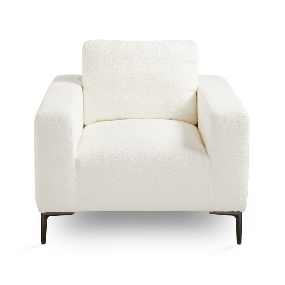 Franco Accent Chair White Boucle