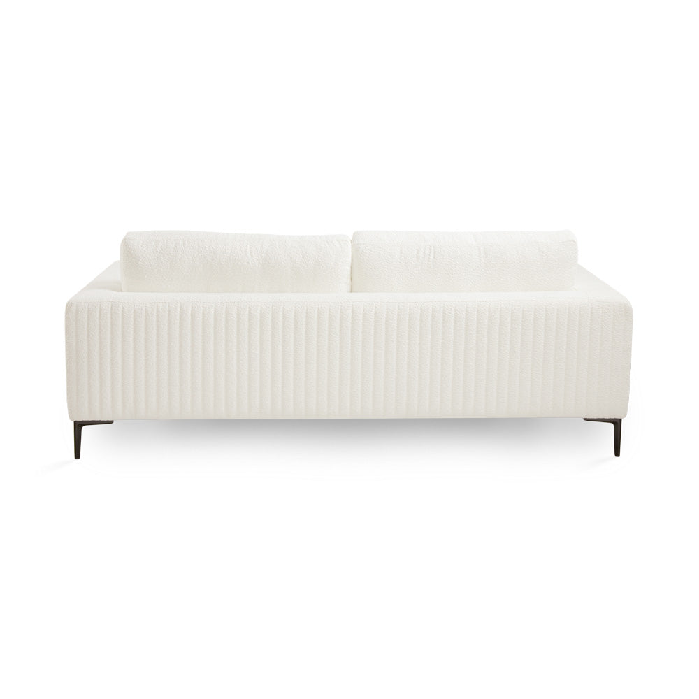 Franco Sofa: White Boucle