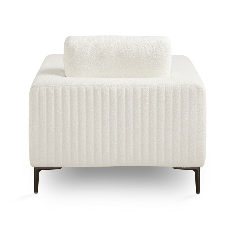 Franco Accent Chair White Boucle