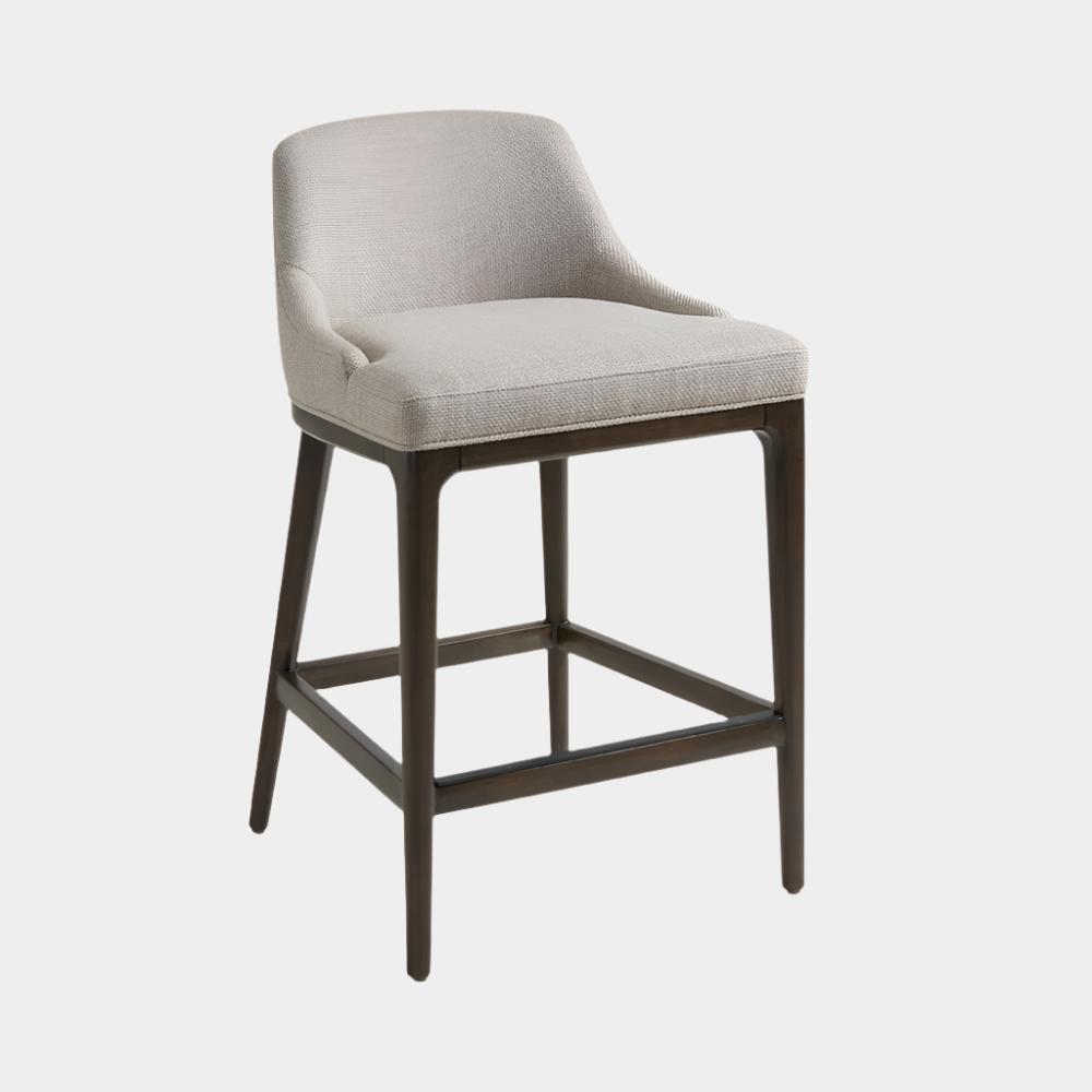 Everett Counter Chair: Taupe Linen