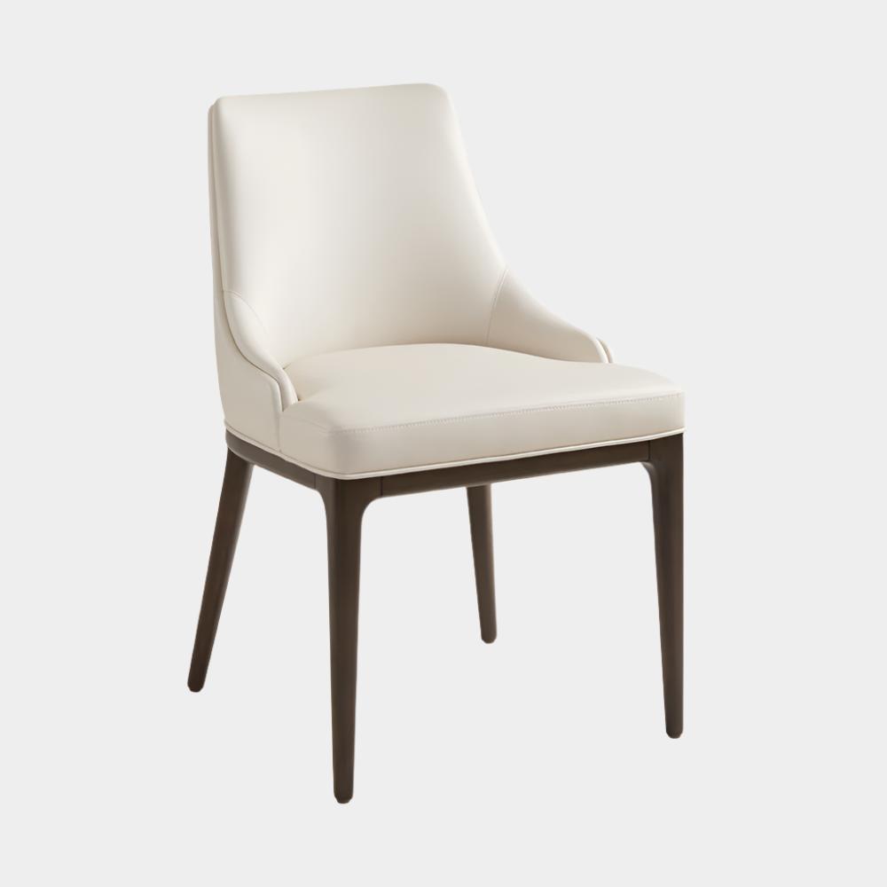 Everett Dining Chair Taupe Leatherette