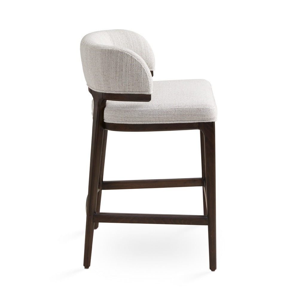 Calvin Counter Chair Grey Linen