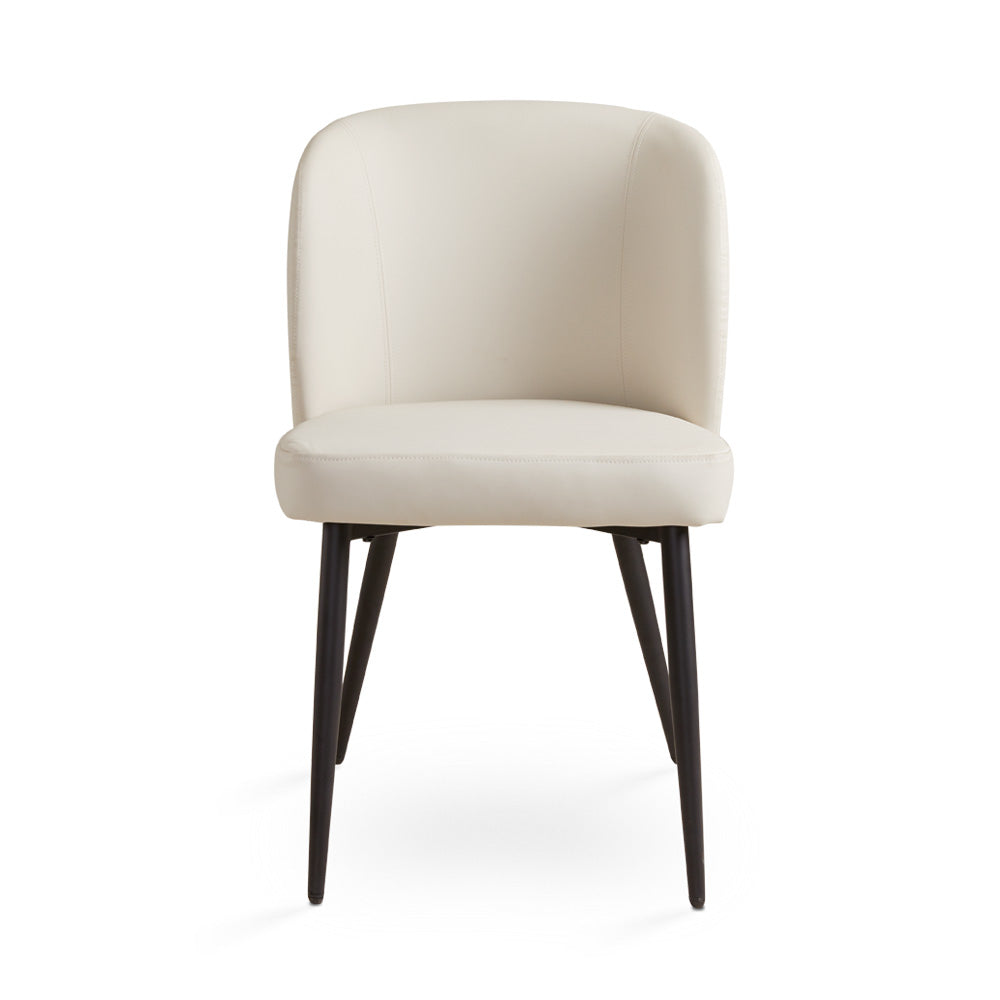 Fortina Dining Chair Taupe Leatherette