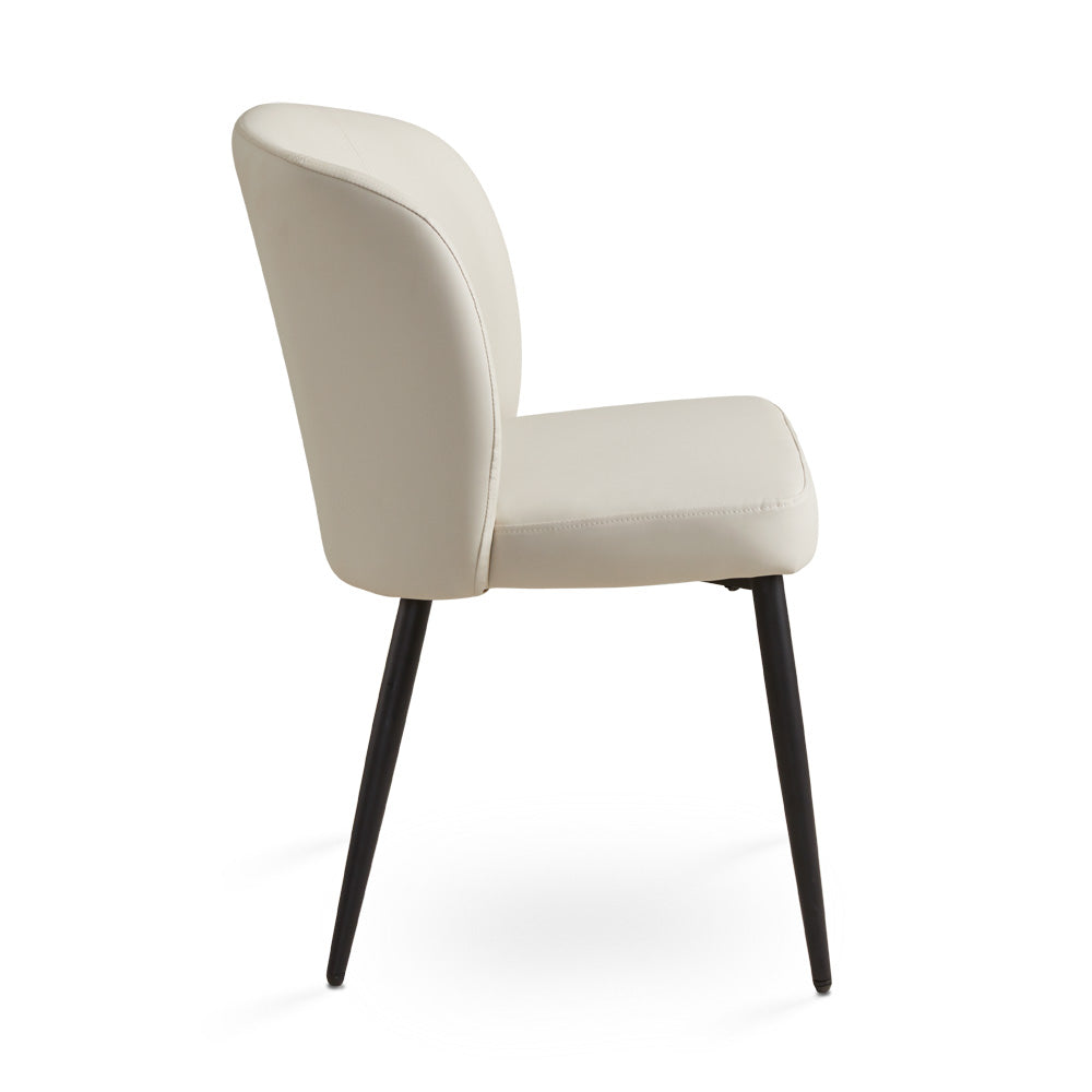 Fortina Dining Chair Taupe Leatherette