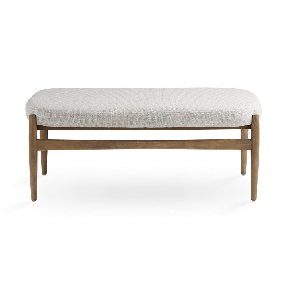 Salina Bench Grey Linen