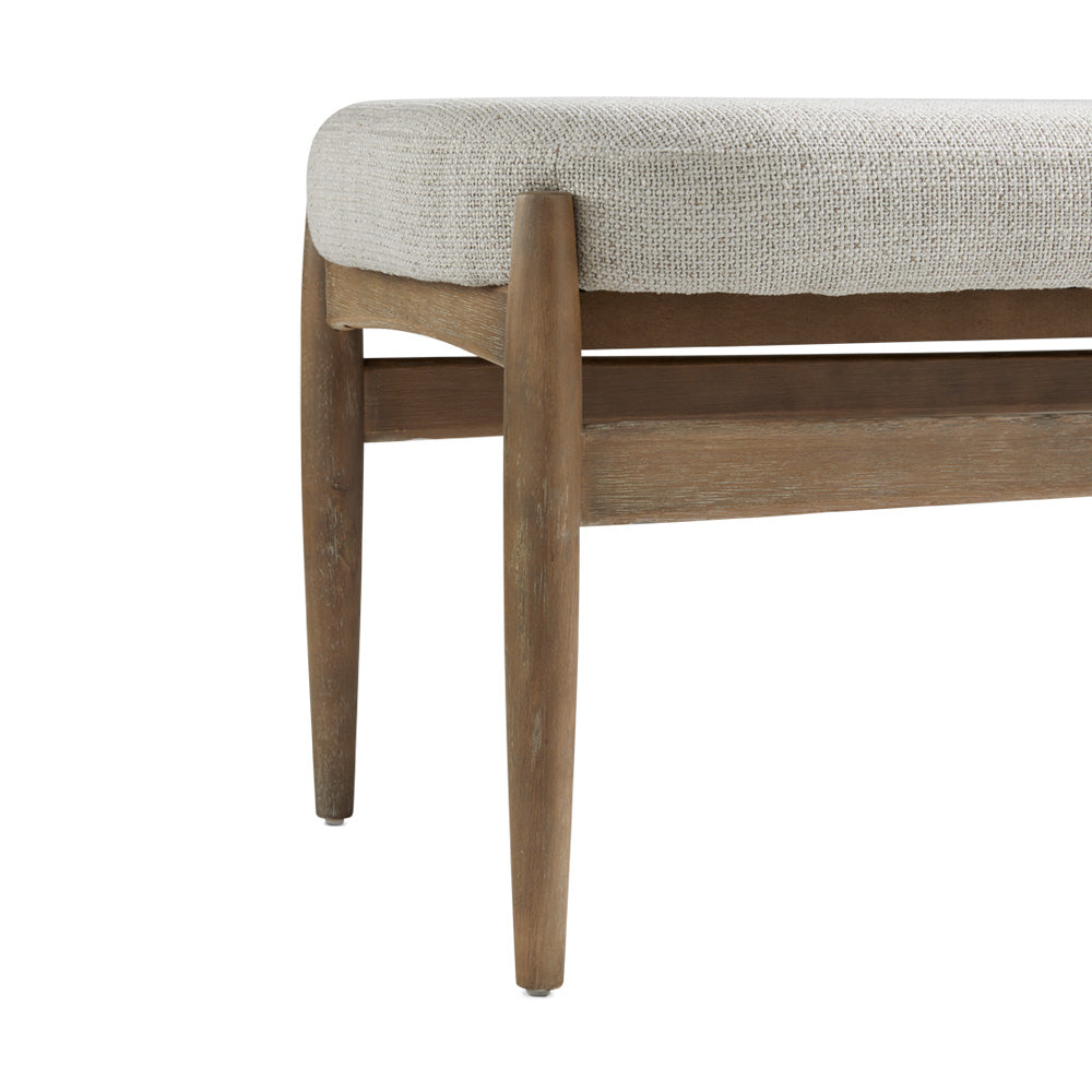 Salina Bench Grey Linen