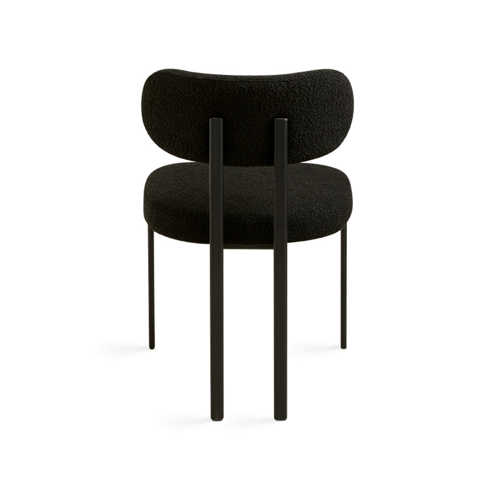 Otis Dining Chair Black Boucle