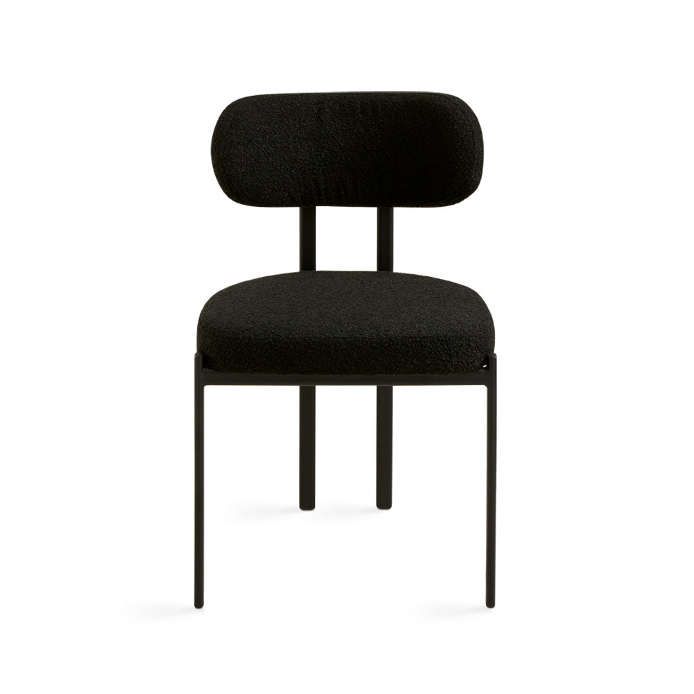 Otis Dining Chair Black Boucle