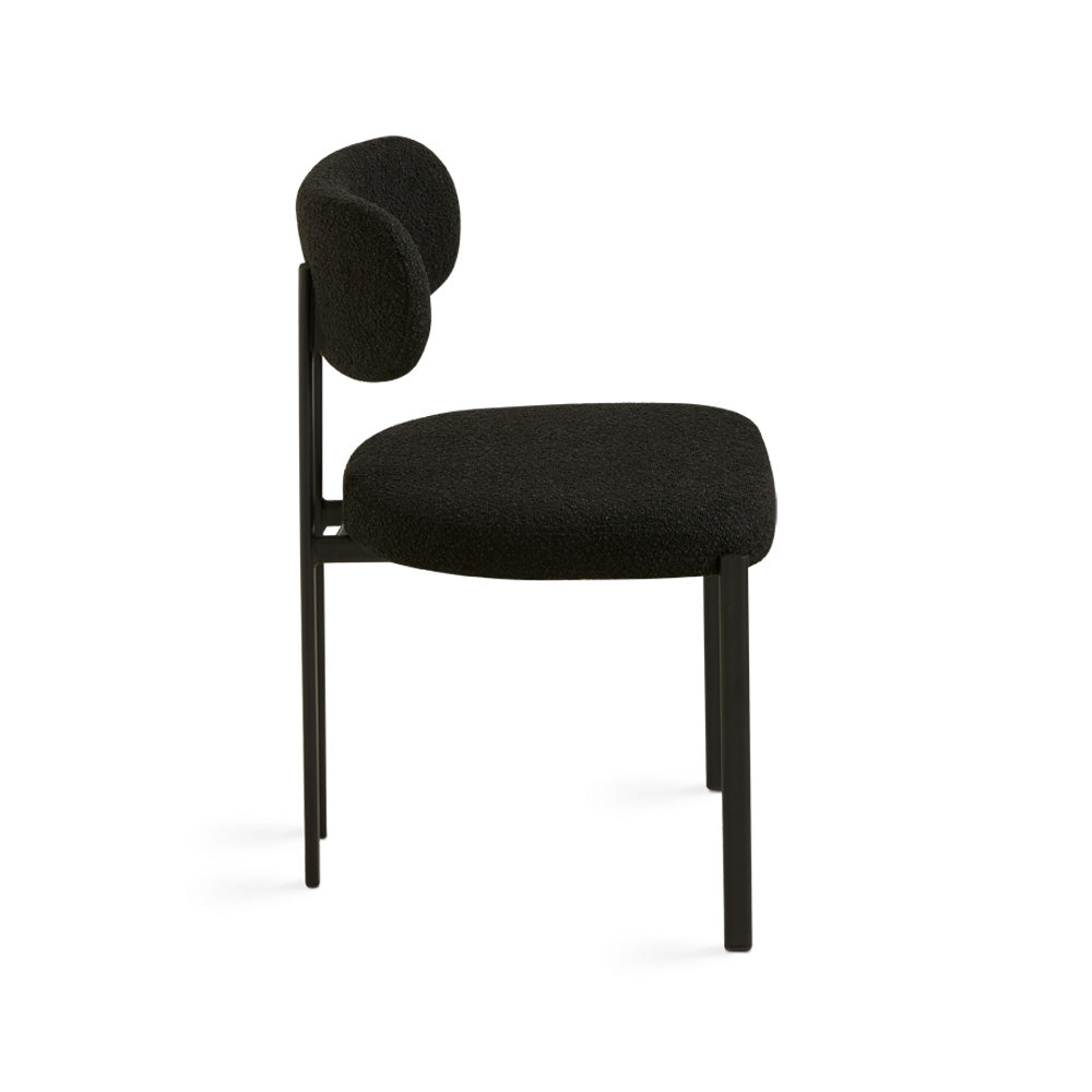 Otis Dining Chair Black Boucle