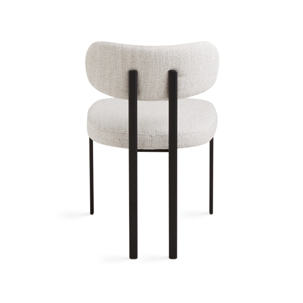 Otis Dining Chair: Grey Linen