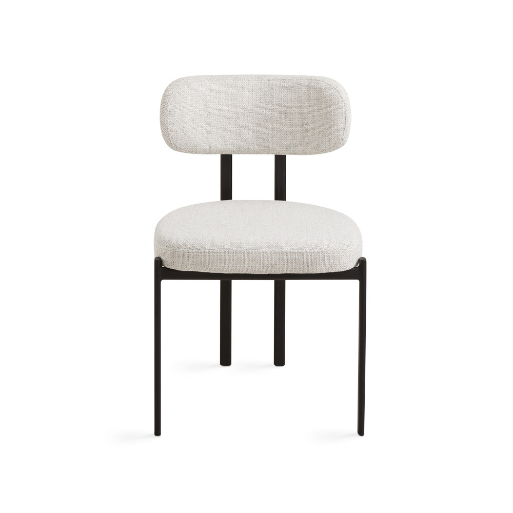 Otis Dining Chair: Grey Linen