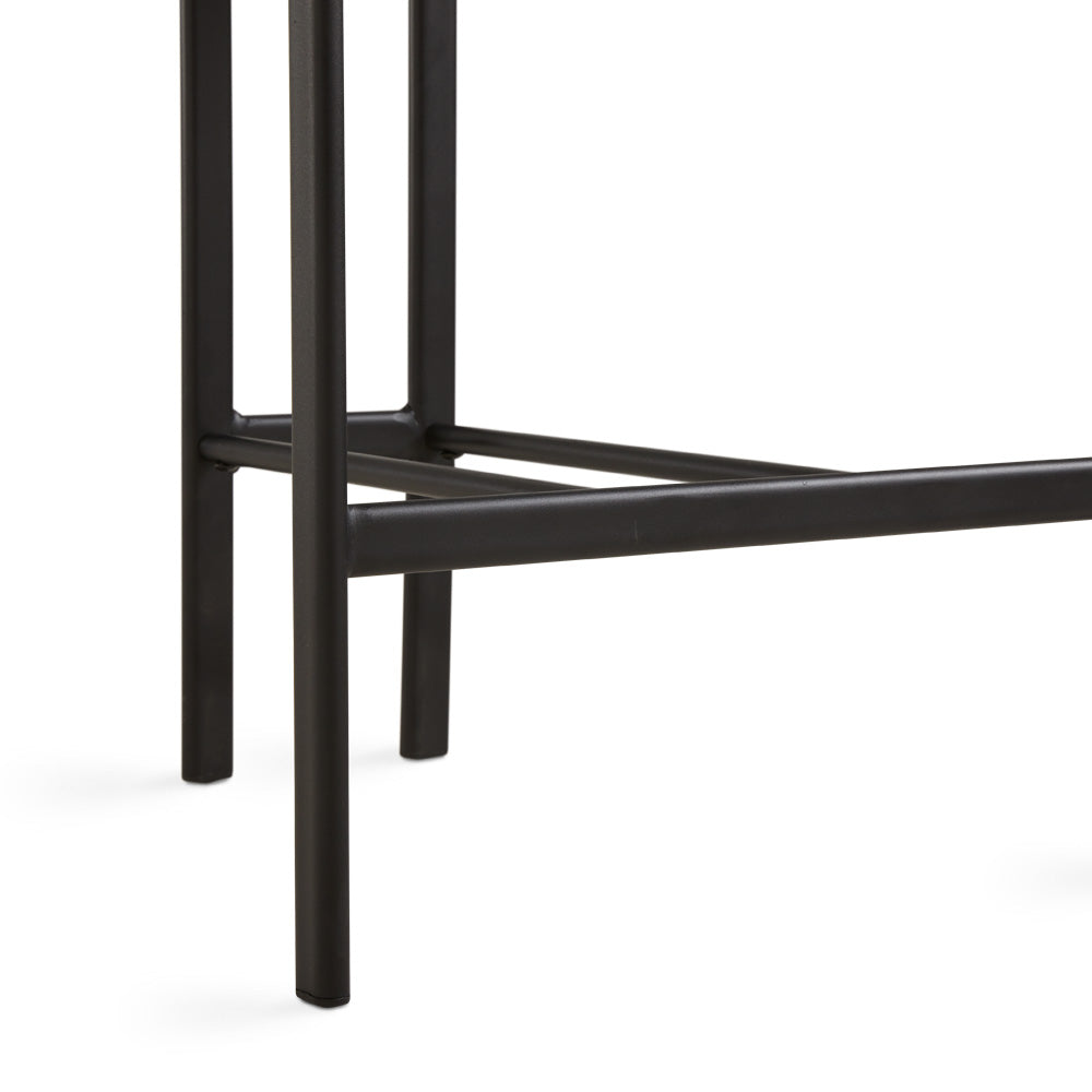 Otis Counter Chair: Black Boucle