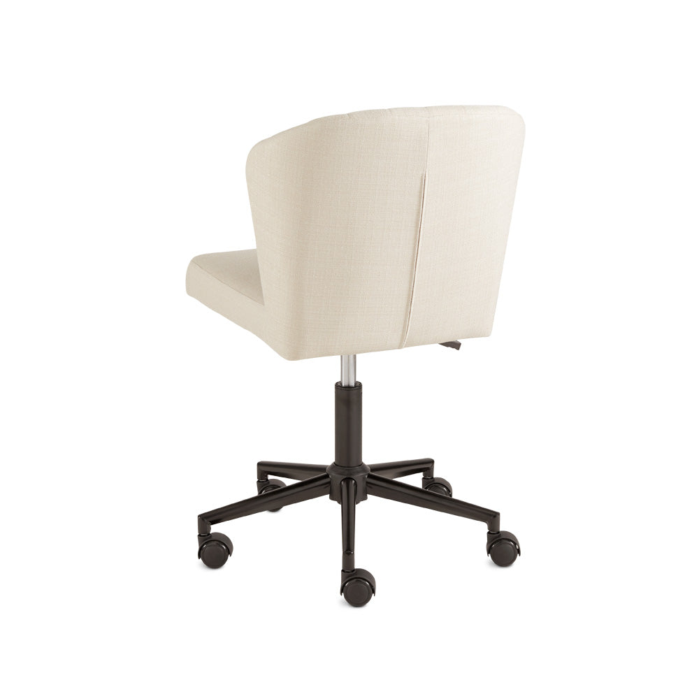 Shell Office Chair - Ivory Linen