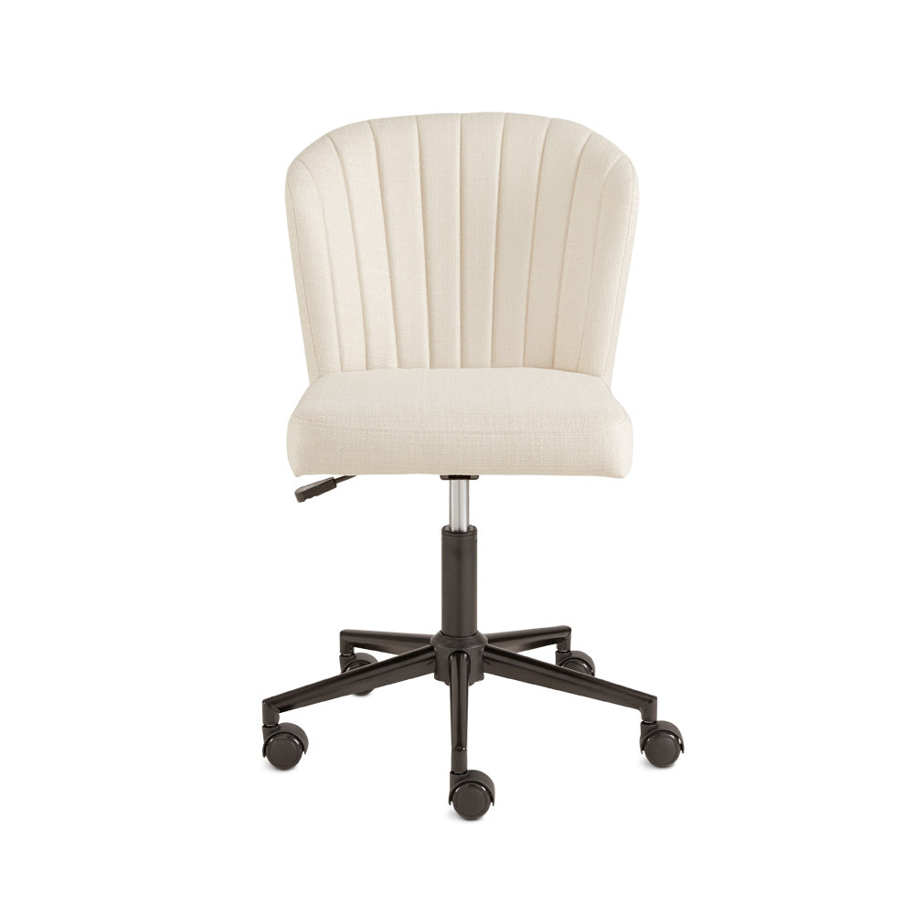 Shell Office Chair - Ivory Linen