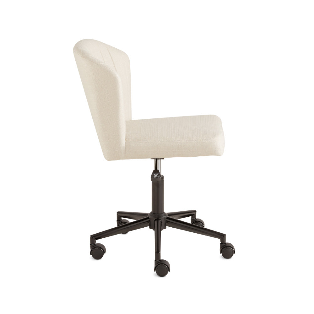 Shell Office Chair - Ivory Linen