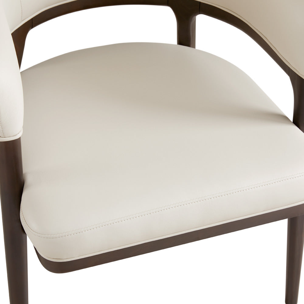 Erica Dining Chair Taupe Leatherette