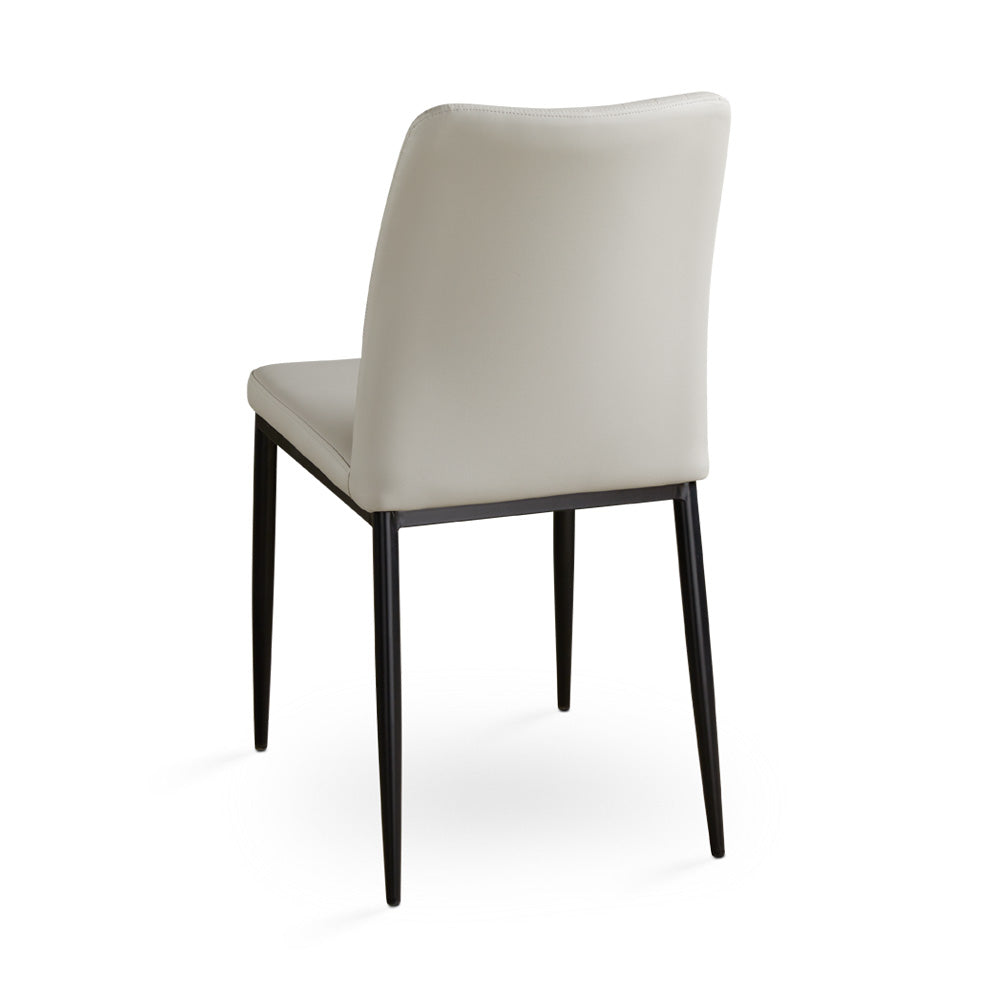 Slay Dining Chair: Taupe Leatherette