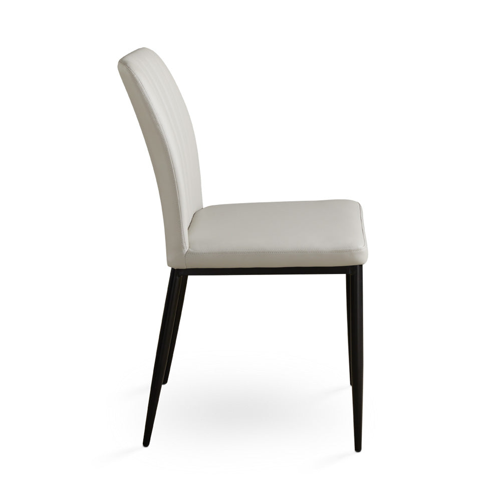 Slay Dining Chair: Taupe Leatherette