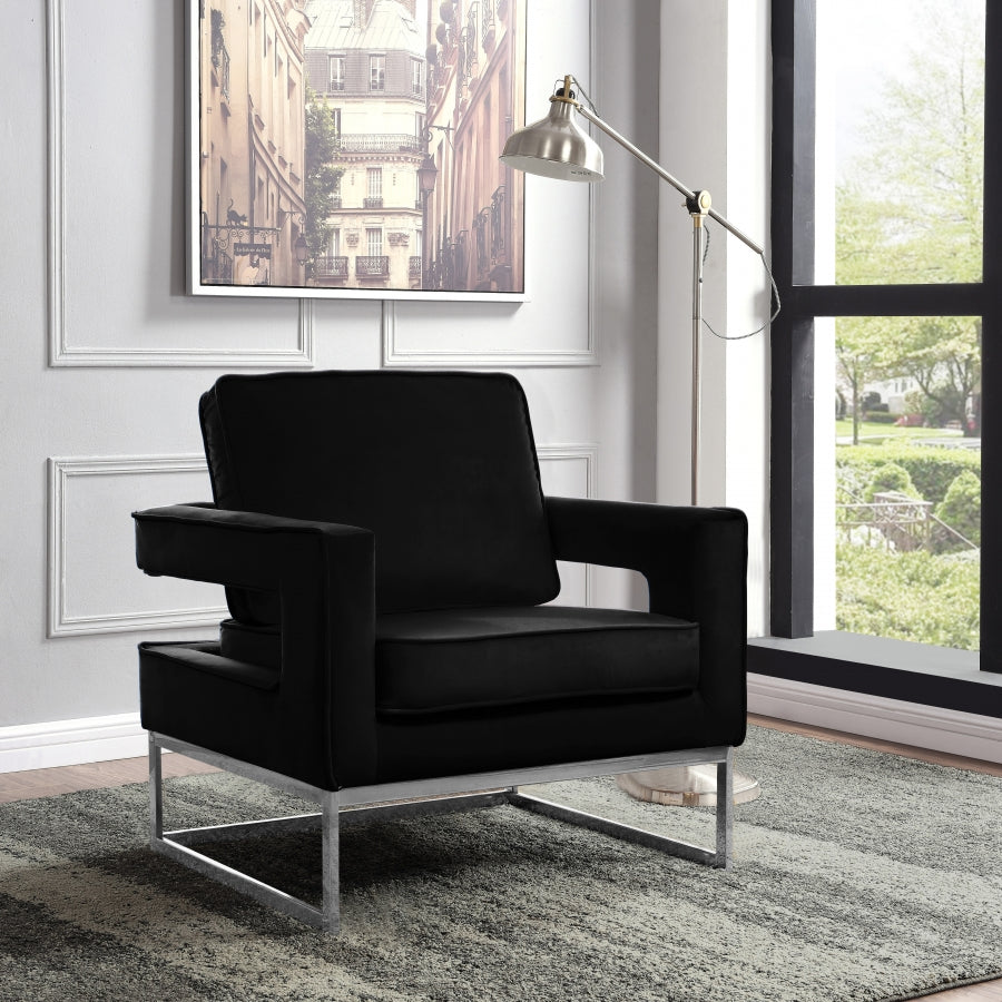 Fauteuil d'appoint rembourré en chenille Vivi 