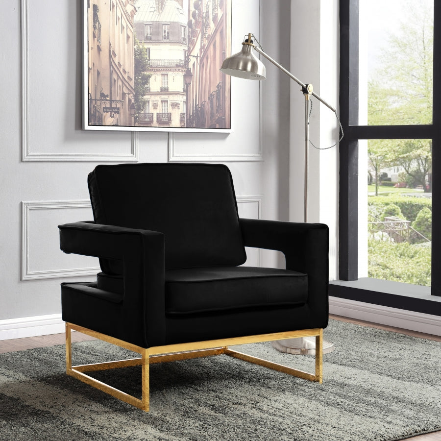 Fauteuil d'appoint rembourré en chenille Vivi 