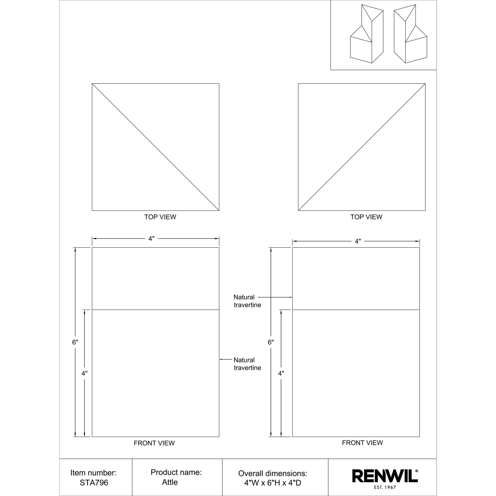 Attle Statue Set Of 2