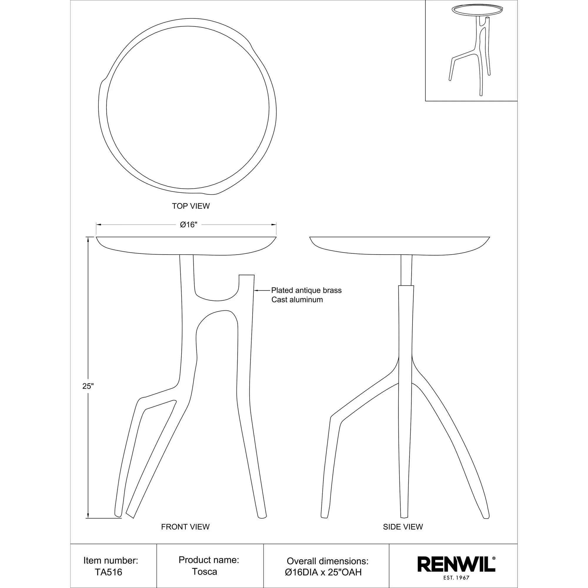 Tosca Side & End Table