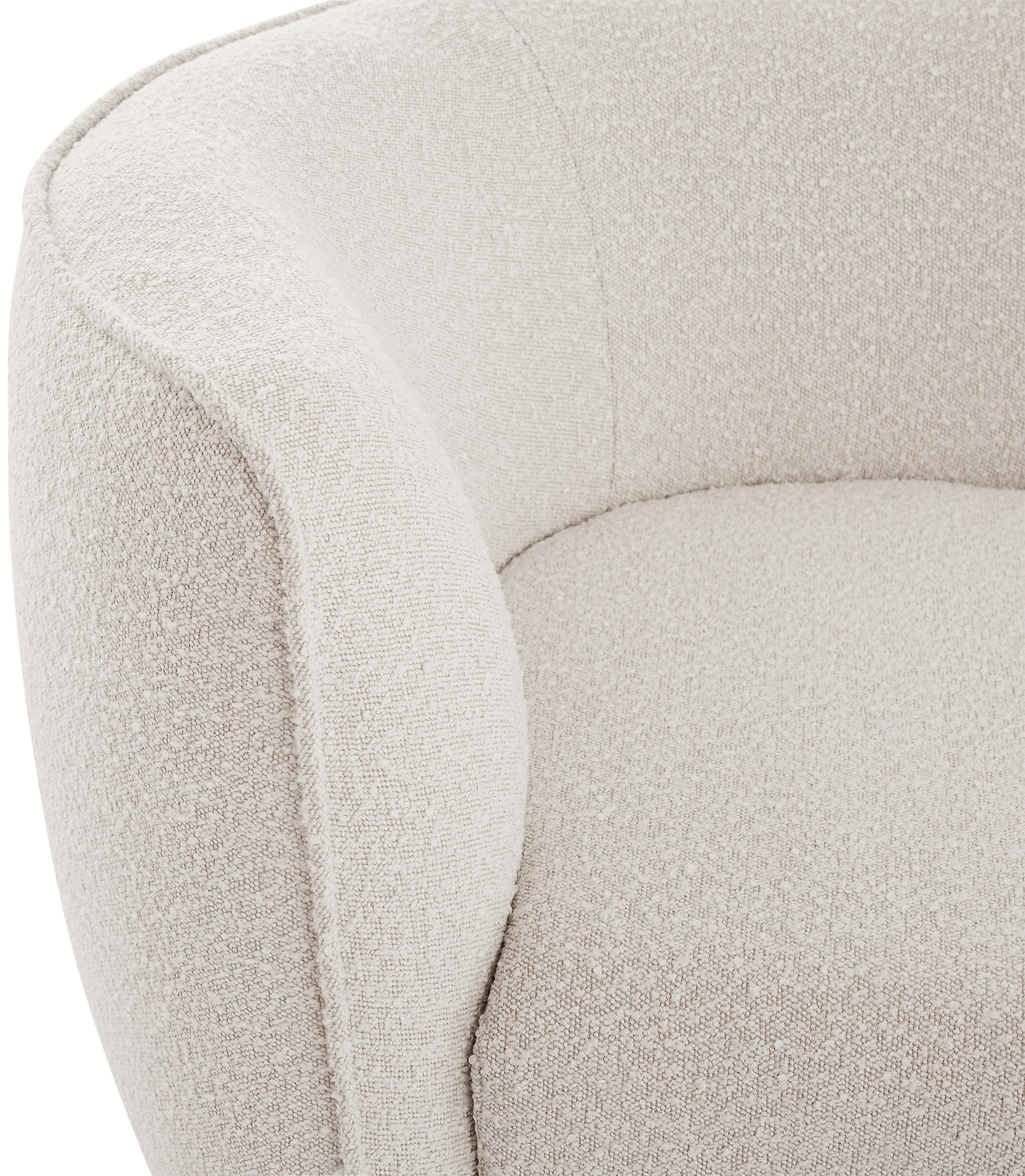 Hilton Boucle Fabric Chaise Lounge