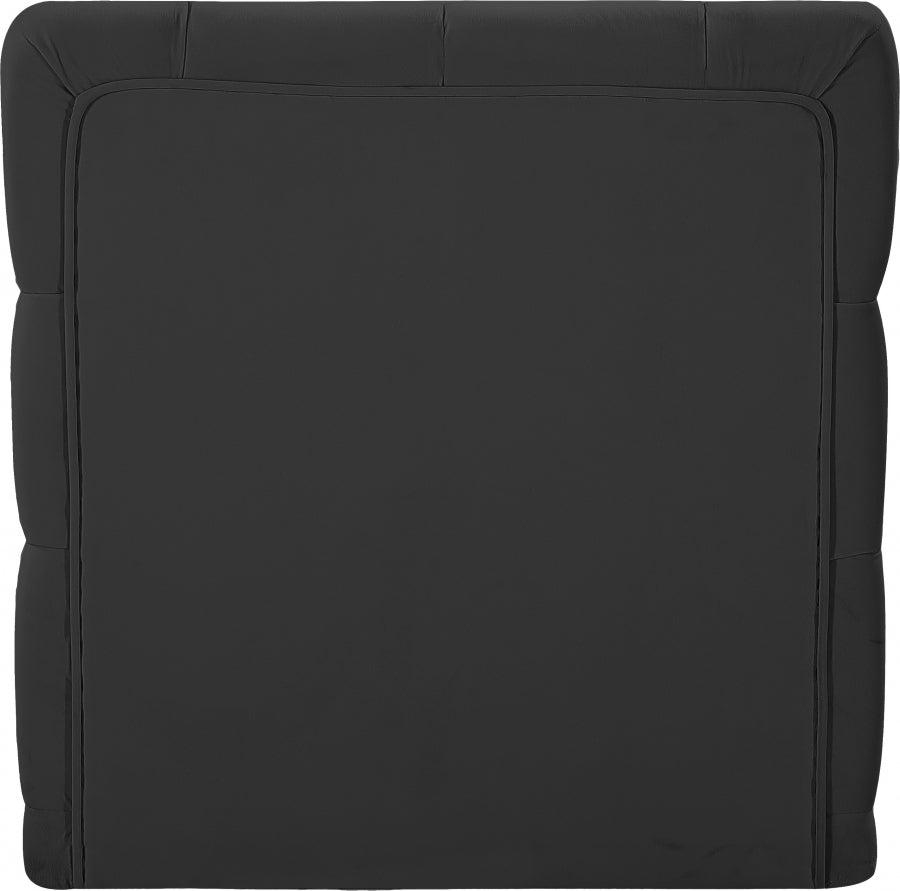 Tuft Velvet Upholstered Armless Modular Chair