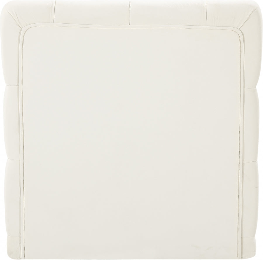 Tuft Velvet Upholstered Armless Modular Chair