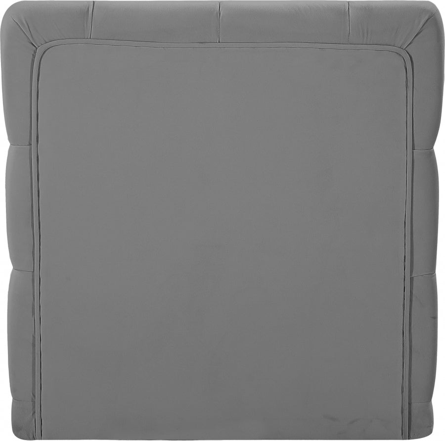 Tuft Velvet Upholstered Armless Modular Chair