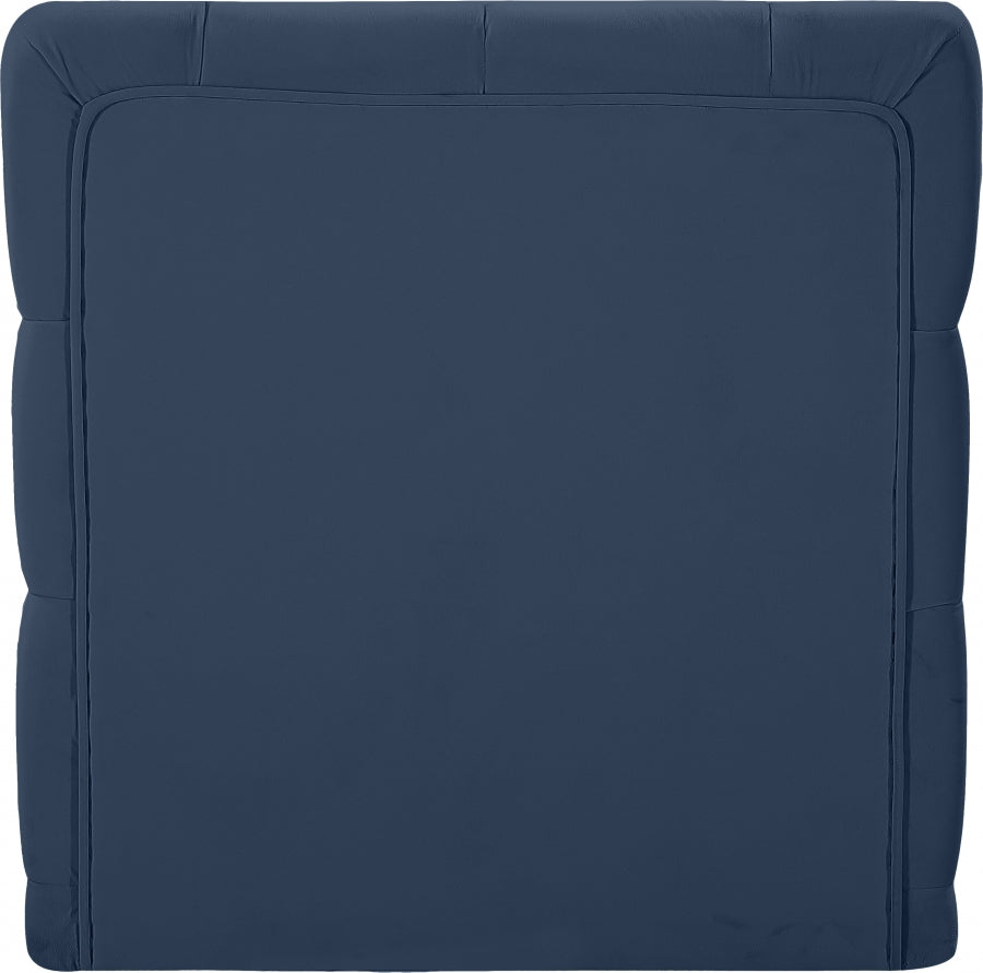 Tuft Velvet Upholstered Armless Modular Chair