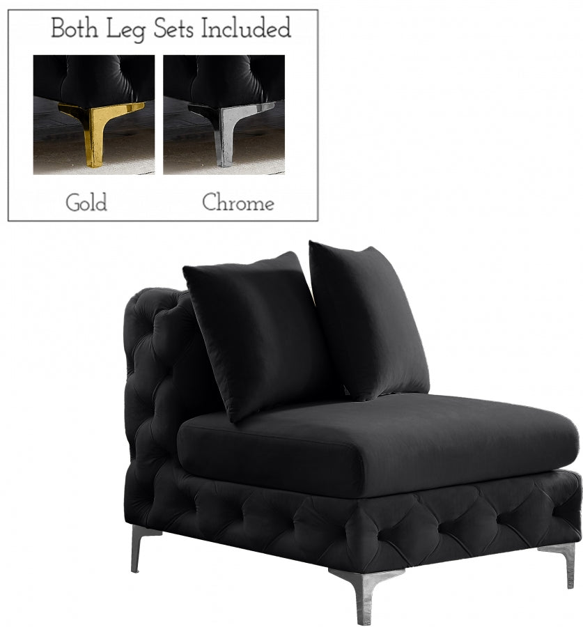 Fauteuil d'appoint rembourré en chenille Vivi 