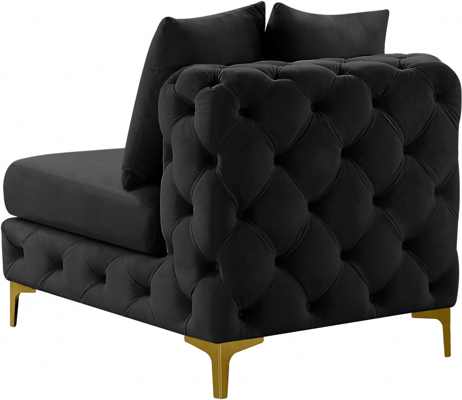 Fauteuil d'appoint rembourré en chenille Vivi 