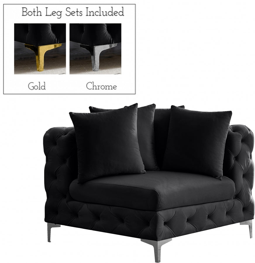 Fauteuil d'appoint rembourré en chenille Vivi 