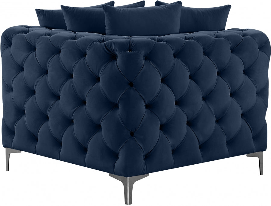 Tremblay Velvet Upholstered Corner Modular Chair