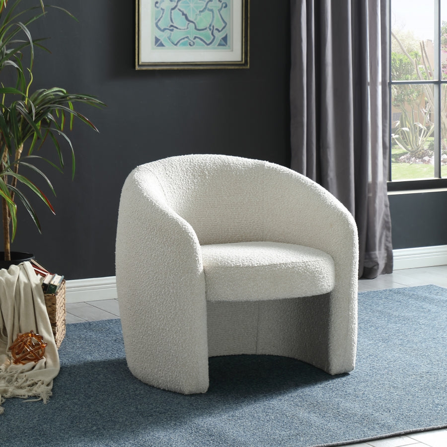 Fauteuil d'appoint rembourré en chenille Vivi 