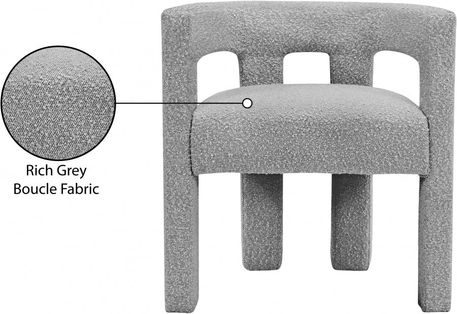 Fauteuil d'appoint rembourré en chenille Vivi 