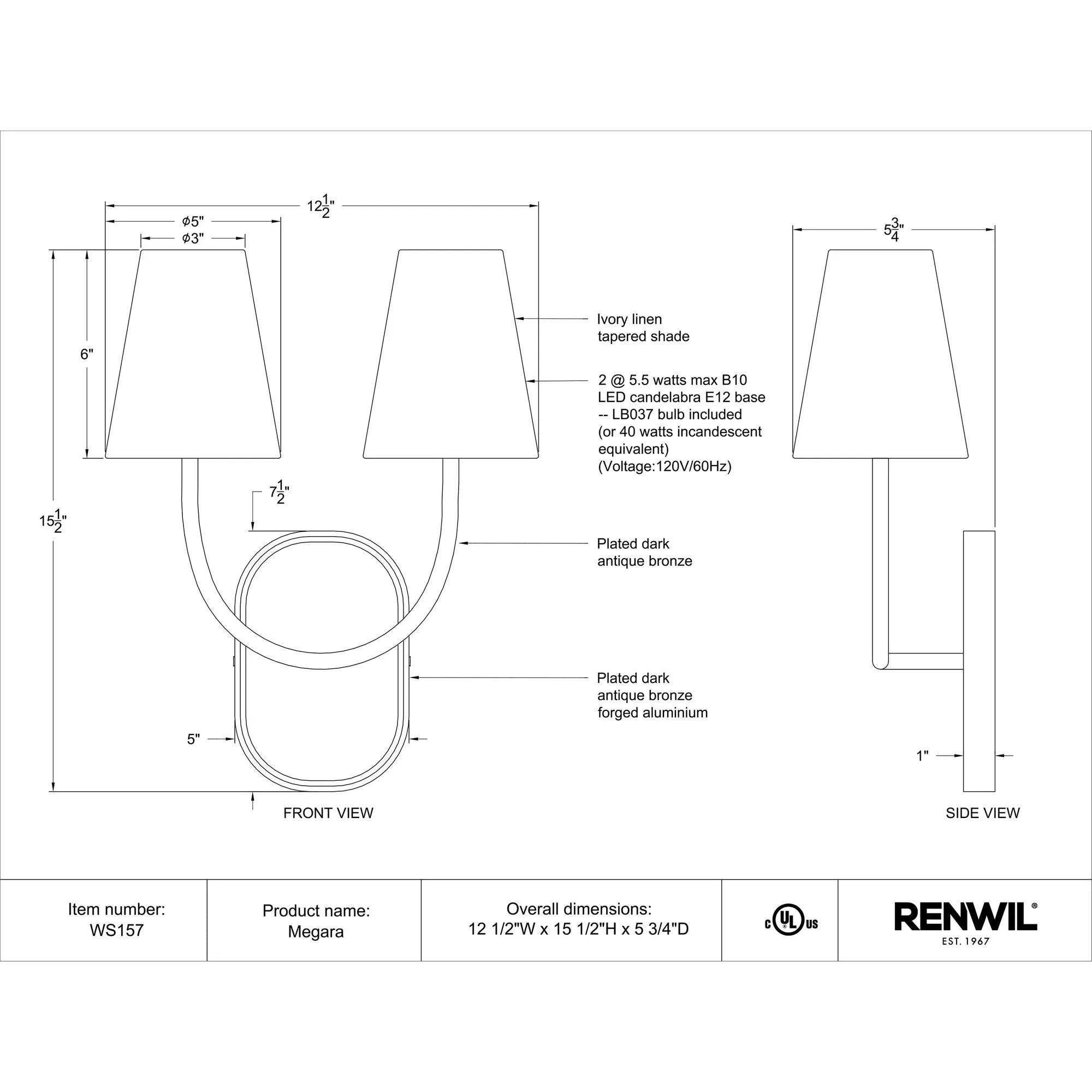Megara Wall Sconce