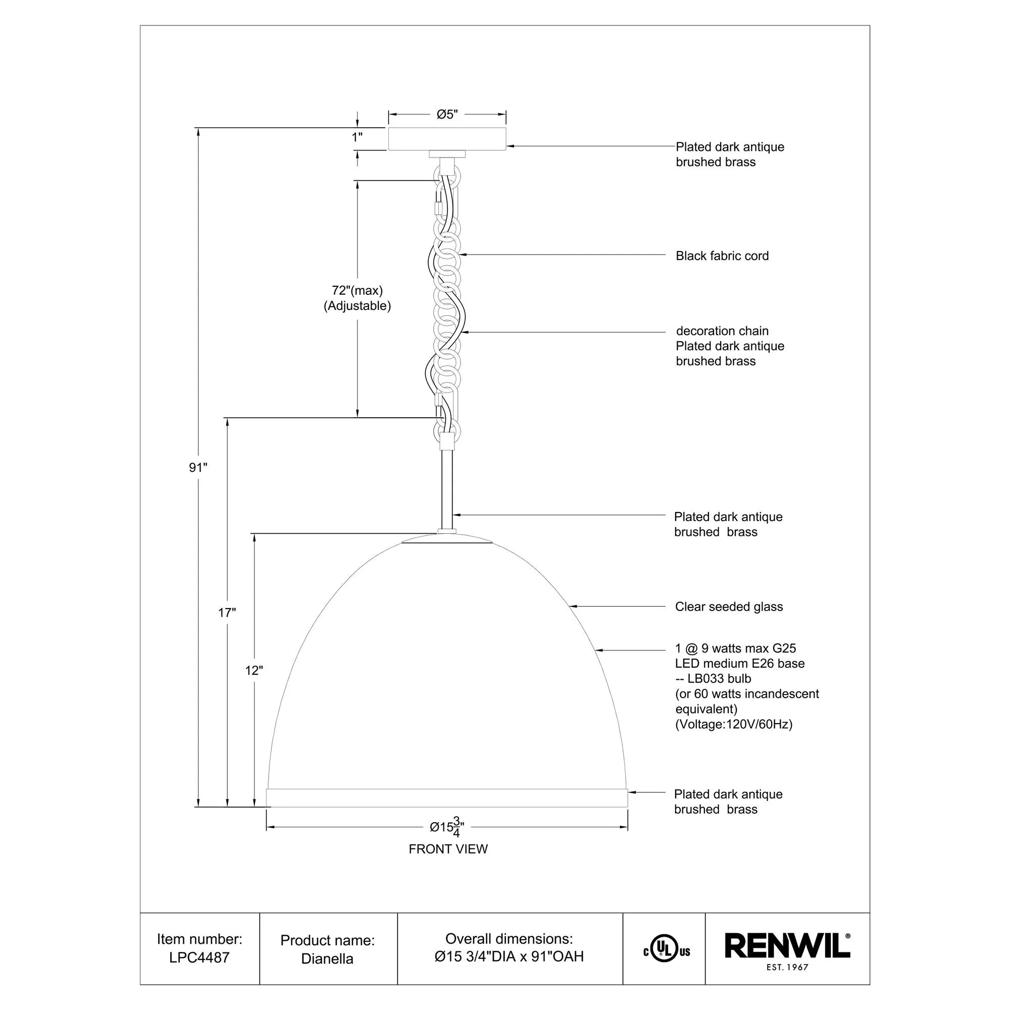 Dianella Pendant Lamp
