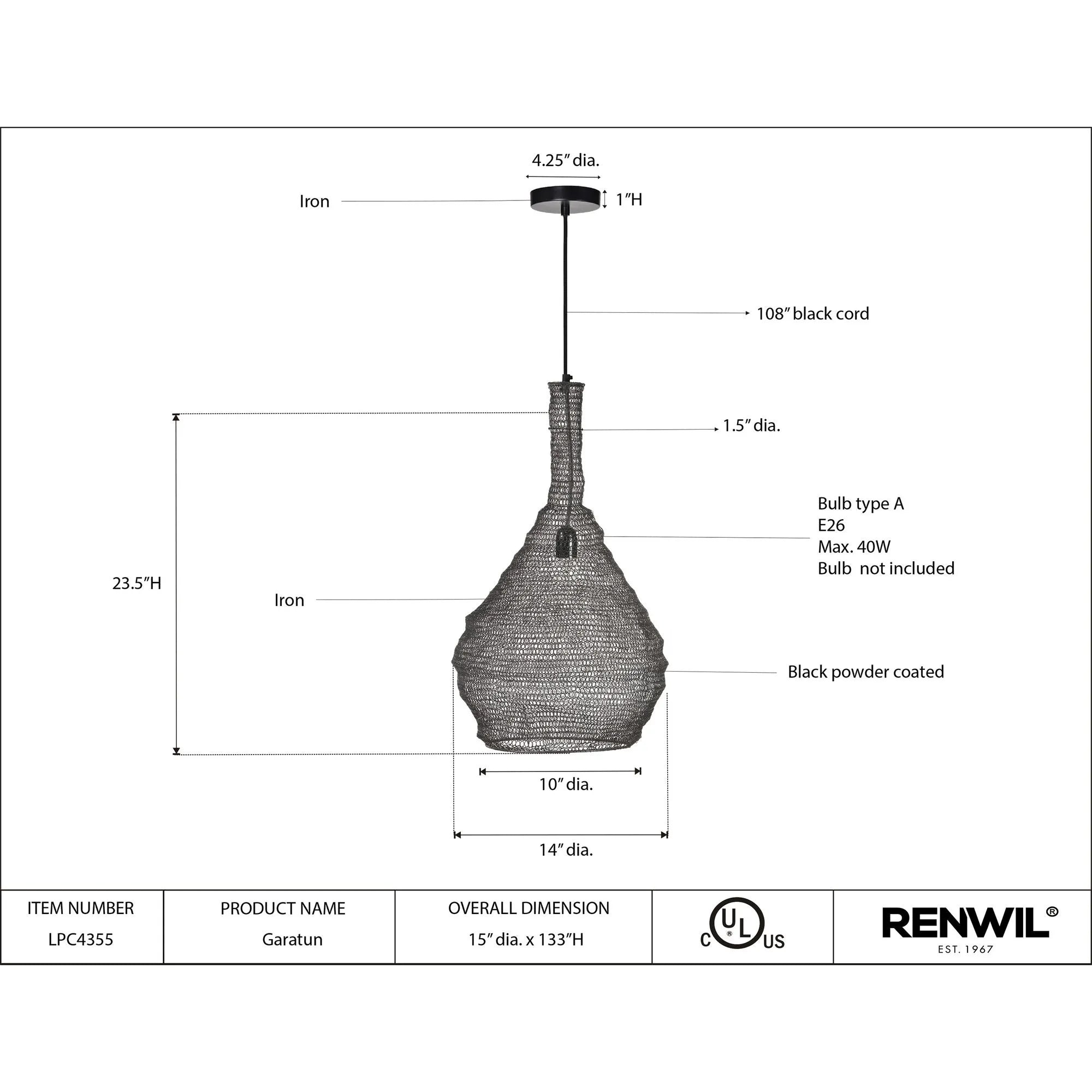 Garatun Pendant Lamp